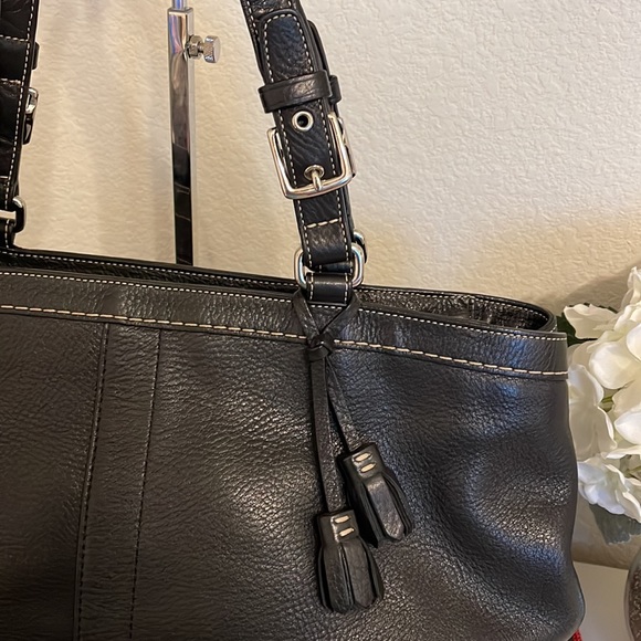 Coach Pebble Leather Tote Carryall EUC - Picture 2 of 14